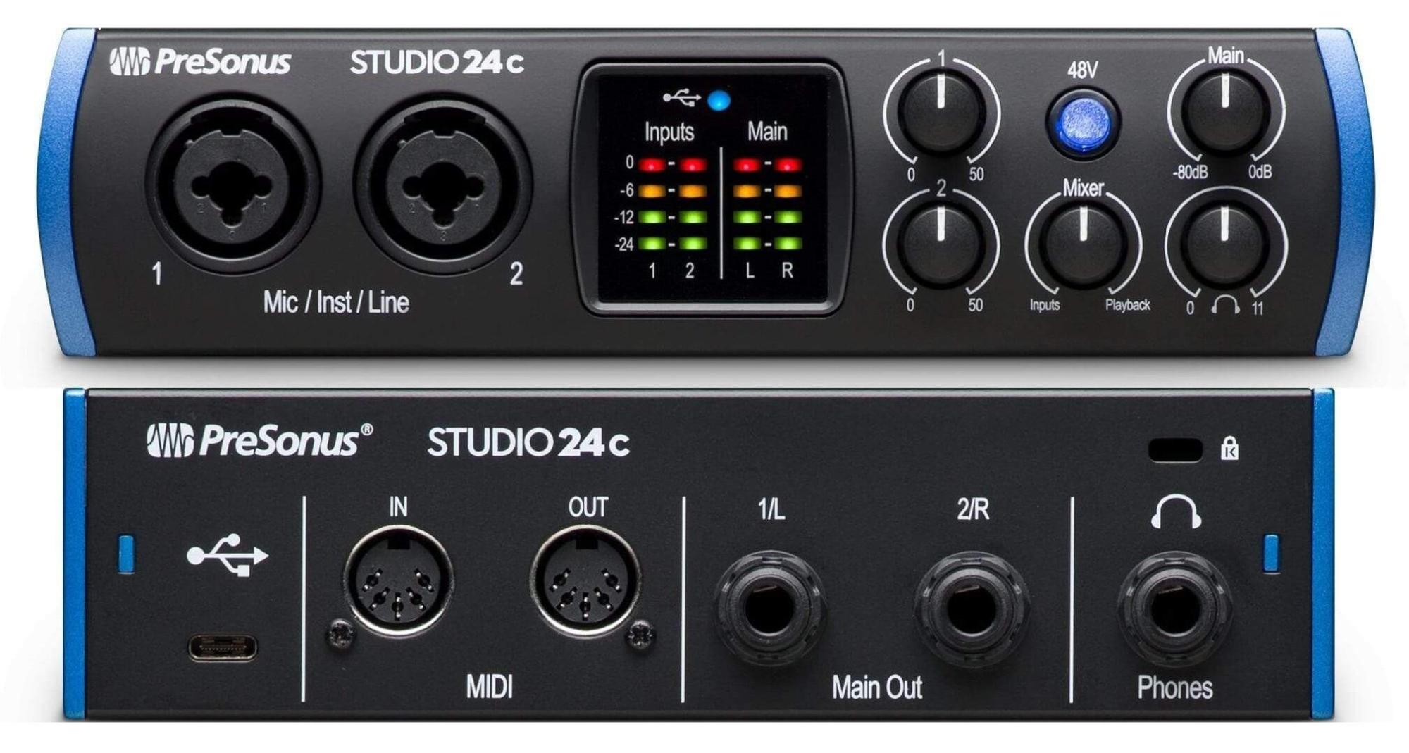 Студио 24. PRESONUS 24c. PRESONUS Studio 26c. Звуковые карты PRESONUS Studio 26c. Внешняя звуковая карта PRESONUS Studio 24c.